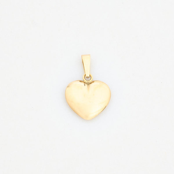 Klassisk Hjerte vedhæng i 8K guld, 2.2 cm, 0.88 g
