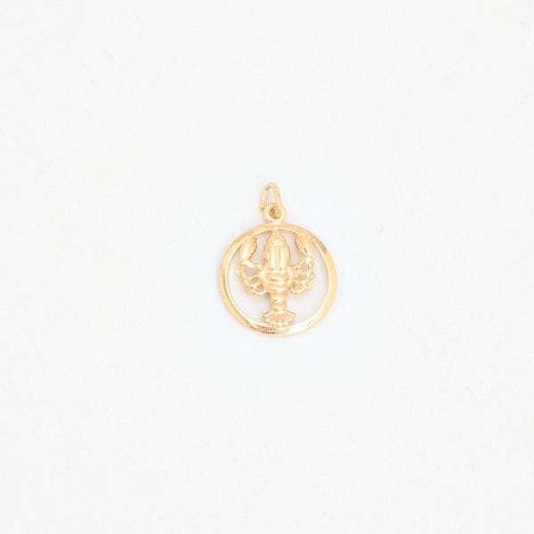 Krebs Vedhæng i 14K guld, 2 cm, 1.6 g