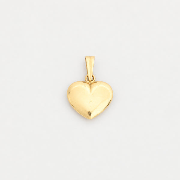 Hjerte vedhæng i 14K guld, 2.2 cm, 1.3 g
