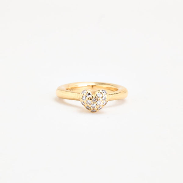 Ole Lynggaard Hearts ring i 18K guld med diamanter (0,29 ct), Str. 49