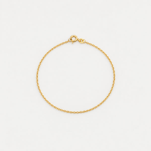 Ankerkæde Armbånd i 8K guld, 19.5 cm, 1.07 g