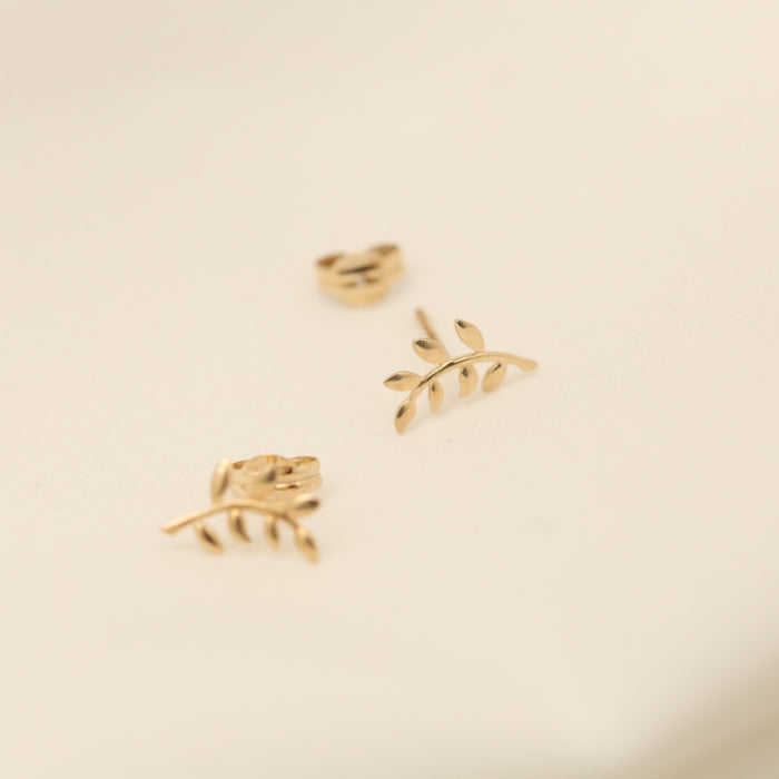 Øreringe i 8 karat, 1 cm