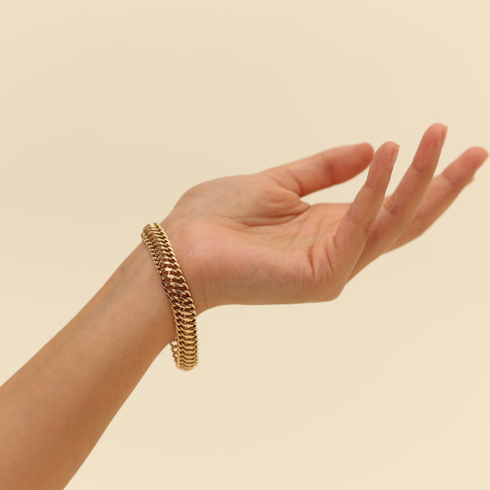 Armbånd i 14 karat, 20.5 cm
